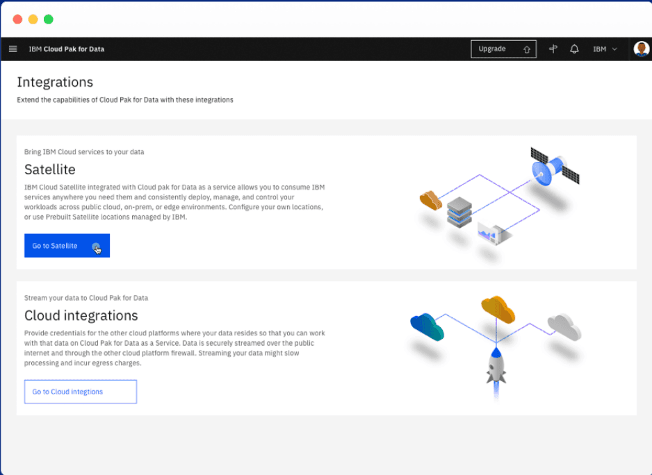 Satellite location management — prebuilt and custom locations across AWS, Azure, and GCP